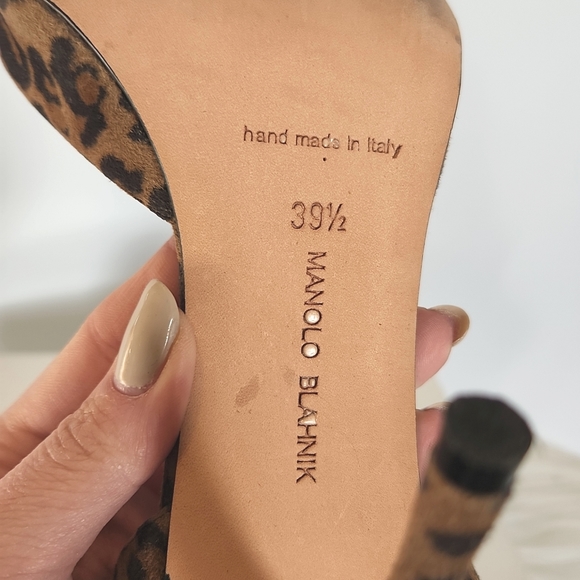 Manolo Blahnik leopard print pumps 39.5 - Picture 12 of 16